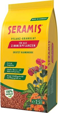 Seramis 730024 Ton Granulat Ersatz Erde Topfpflanzen Bléhpflanzen Kräuter 2,5 L