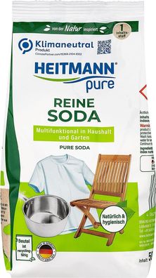 Heitmann pure Reine Soda Ökologischer Vielzweck Reiniger Haushalt Garten 500g