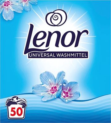 Lenor Waschmittel Pulver Waschpulver Vollwaschmittel Aprilfrisch 50 WL 3,25 kg