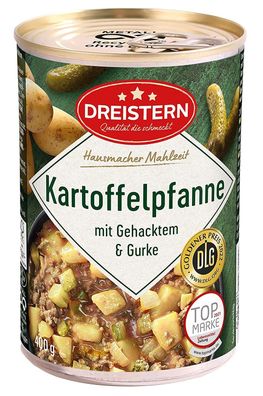 Dreistern Kartoffelpfanne Gehacktem Gurke Fertiggericht Konservendose 400 g