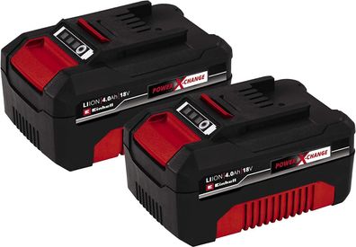 Einhell Akku PXC-Twinpack 4,0 Ah Power X-Change Li-Ion 18 Volt Garten 2er Pack