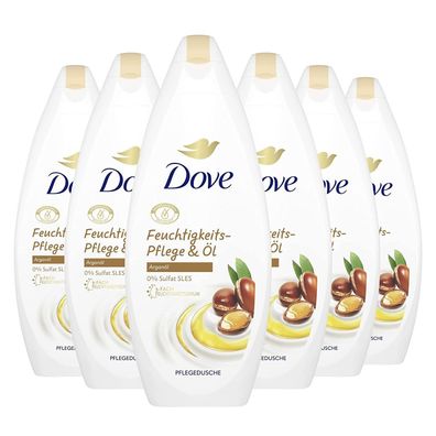 Dove Duschgel Feuchtigkeits Pflege ßl Pflegedusche 0% Sulfat 6er Pack 6 x 250 ml