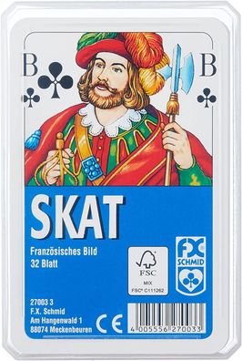 Ravensburger Kartenspiel 27003 Klassisches Skatspiel Französisches Bild 32 Stück