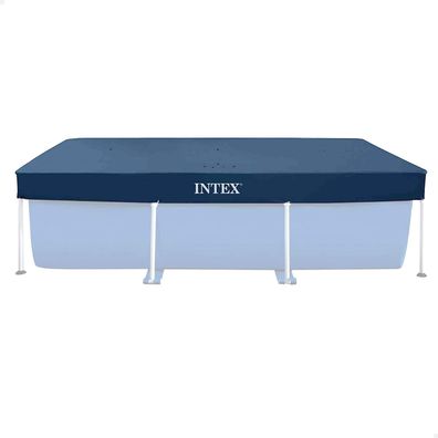 Intex 28038 Poolabdeckung Framepools Abdeckplane Schutzhülle Blau 300 x 200 cm