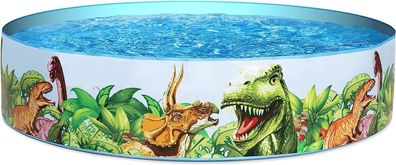 Bestway ?55022 Fill‘N Fun Planschbecken Kinderpool Ohne Aufblasen Dino 183x38 cm