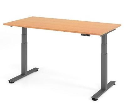 Büro Schreibtisch Stehtisch höhenverstellbar 160x80 cm Modell XDSM16 mit Memory-Sc