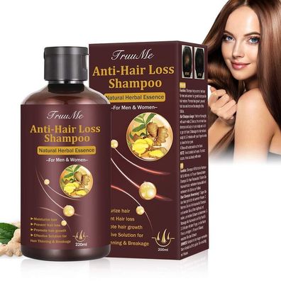 Haarwachstum Shampoo Haarausfall Shampoo Anti Haarverlust Kräutershampoo 220 ml