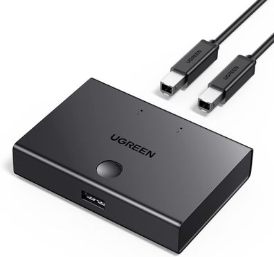 UGREEN USB Switch 2 PC auf 1 USB Gerät Drucker Scanner Maus Umschalter USB A/B