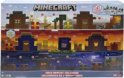 Mattel HHT64 Mob Head Minis Minecraft Adventskalender Videospiel Spielzeug Set