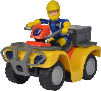 Simba 109257657 Feuerwehrmann Sam Spielzeug Mercury-Quad Sam Figur Zubehör