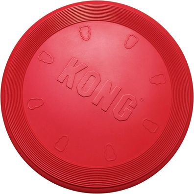 Kong Flyer 15715 Hundespielzeug Frisbee Naturkautschuk, Größe L, ß 24 cm, Rot