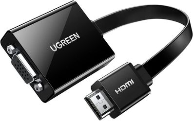 Ugreen HDMI auf VGA kabel Adapter 1080P HDTV Aktiv Audio ßbertragung Premium