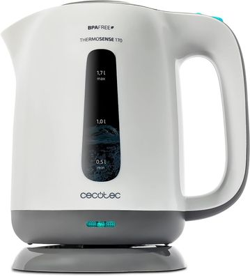 Cecotec Wasserkocher ThermoSense 170, 1,7 Liter Fassungsvermögen, BPA-frei