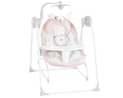 B-Ware Kikkaboo Babywippe Dozy Bär 2 in 1 elektrisch, verstellbar, Musik, beige