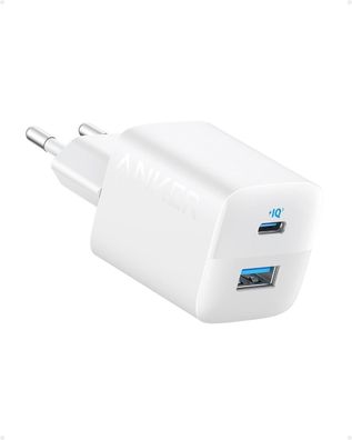 Anker USB C 323 Ladegerät (33 W), Kompaktes, mit 2 Anschlüssen für iPhone 15