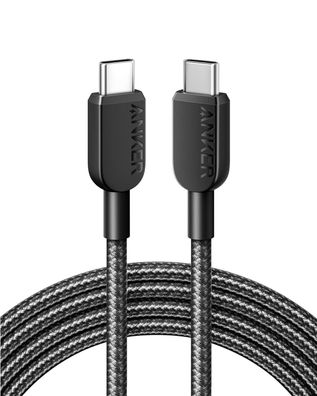 ANKER USB C Kabel, 310 USB C (1,8m), (60W/3A) Ladekabel Schnellladen für iPhone