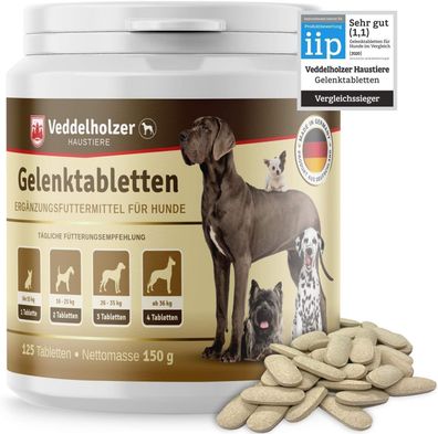 Veddelholzer Vergleichssieger 2020 Hunde Gelenktabletten mit Grünlippmuschel