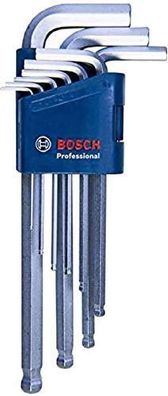 Bosch Professional 9tlg. Winkelschlüssel Set Hex (1.5-10.0mm) hoher Komfort