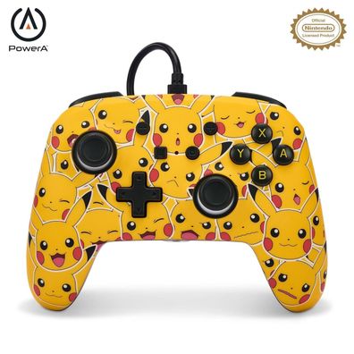 PowerA Verbesserter kabelgebundener Controller Nintendo Switch Pikachu Design