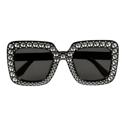 Partybrille Bling Bling schwarz