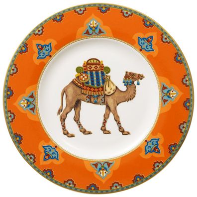 Villeroy & Boch Samarkand Mandarin Frühstücksteller Premium Bone Porcelain bunt