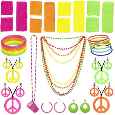 80er Accessoires neon 80s Goldschmidt