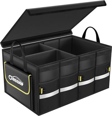 Oasser Kofferraumtasche Kofferraum Organizer mit Deckel Autobox Auto Box Tasche