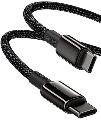 Baseus USB C Kabel, 100W PD 5A QC 4.0 Schnellladung USB C auf USB C Kabel