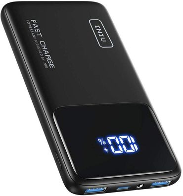 INIU Powerbank 20W PD 3 QC 4.0 Schnellladegerät Display 10500 mAh iPhone Android