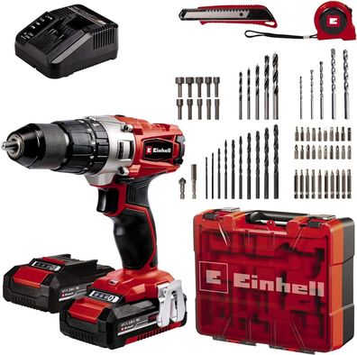 Einhell Akku-Schlagbohrschrauber TE-CD 18/2 Li-i + 64 (2x2,0Ah) Power X-Change