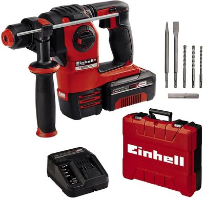 Einhell Akku Bohrhammer Herocco Kit + 5 Power X-Change Li-Ion Akku 18V 18Nm SDS