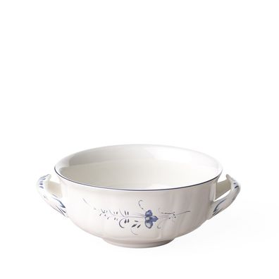 Villeroy & Boch Vieux Luxembourg Suppen-Obertasse Premium Porcelain weiß 1023412510