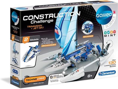 Clementoni Galileo 59108 Construction Challenge Trimaran und Jetski Spielzeug