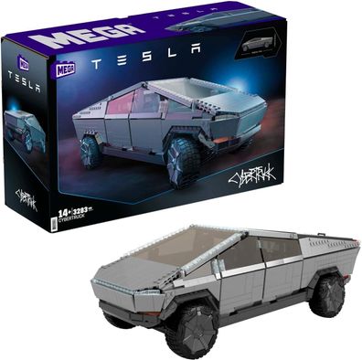 MEGA Construx GWW84 - Tesla Cybertruck, mit 4 Türen und Schiebedach zum öffnen