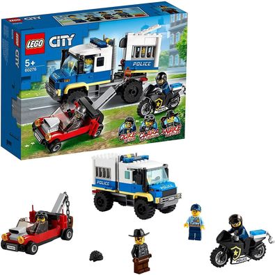 LEGO 60276 City Polizei Gefangenentransporter Motorrad Polizeistation Spielzeug