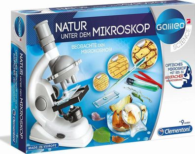 Clementoni 69804 Galileo Science Natur unter dem Mikroskop Biologielabor Kinder