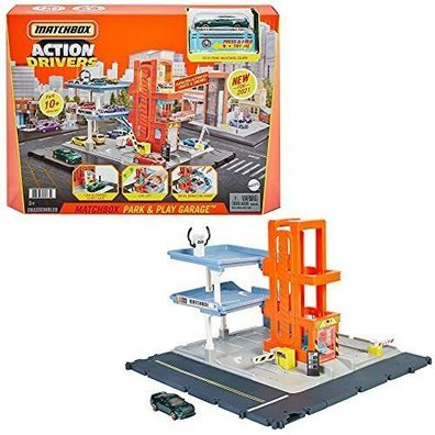 Matchbox HBL60 Action Drivers Parkgarage Spielset 1 Fahrzeug Spielzeug Parkhaus