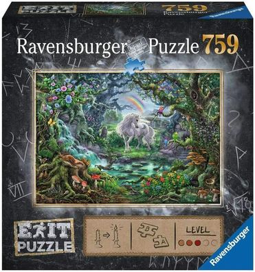 Ravensburger 15030 EXIT Puzzle Rätsel Fantasy Einhorn Pferd 759 Teile 70 x 50 cm