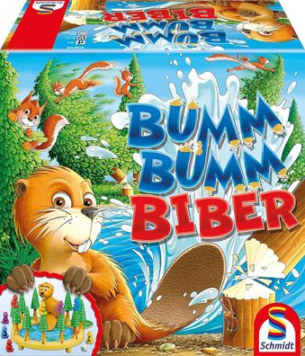 Schmidt Spiele 40618 Bumm Bumm Biber 3D Action Kinderspiel Gesellschaftsspiel