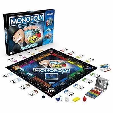 Hasbro E8978100 Monopoly Banking Cash Back Brettspiel Elektronischer Kartenleser