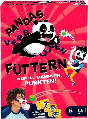 Mattel Games GRF95 Pandas Füttern verboten Kinderspiel Familienspiel 4-8 Spieler