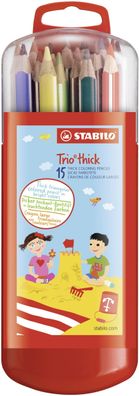 Stabilo® 203/1-15 Dreikant-Buntstift Trio® - dick Box, mit 15 Stiften(P)