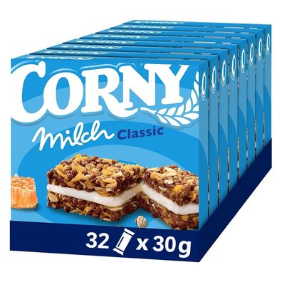 Müsliriegel Corny Milch Classic Milchsandwich mit Getreide Milchcreme 32 x 30g