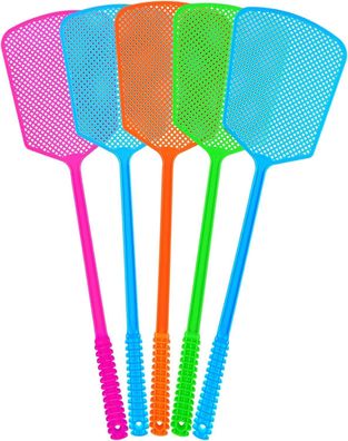 Fliegenklatsche Fly swatter Fliegenschutz Mückenschutz -5 Stück stabil 45 cm