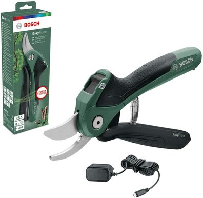 Bosch Elektrische Gartenschere EasyPrune 3,6 Volt Akku 450 Schnitte Akkuladung