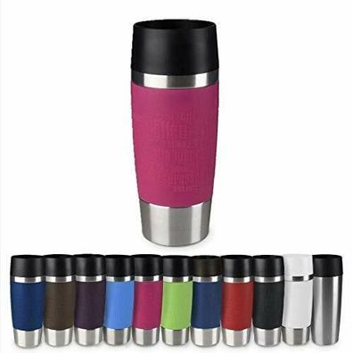 Emsa 513550 Travel Mug Classic Thermo-/Isolierbecher 360ml Farbe Himbeere