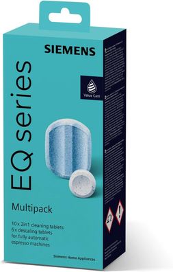 Siemens Multipack TZ80003A 10 Reinigungs- und 6 Entkalkungstabletten EQ Serie