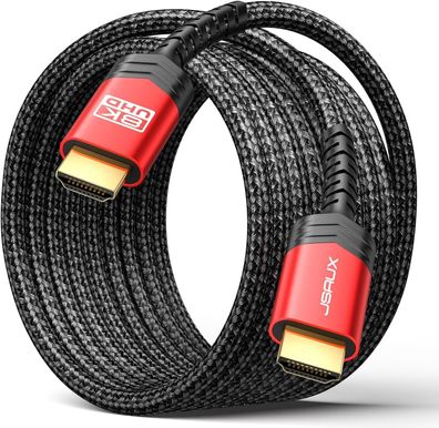 JSAUX 8K HDMI Full HD Kabel 3 Meter 2.1 Kabel Highspeed Ethernet 48Gbps 8K@60Hz