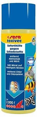 Sera Toxivec Soforthilfe Aquarium Schadstoffe Ammoniak Nitrit entfernen 500 ml