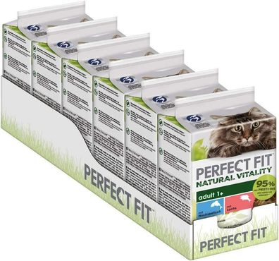 Perfect FIT Natural Vitality Katzenfutter Nassfutter Adult 1+ Fisch 36 x 50 g